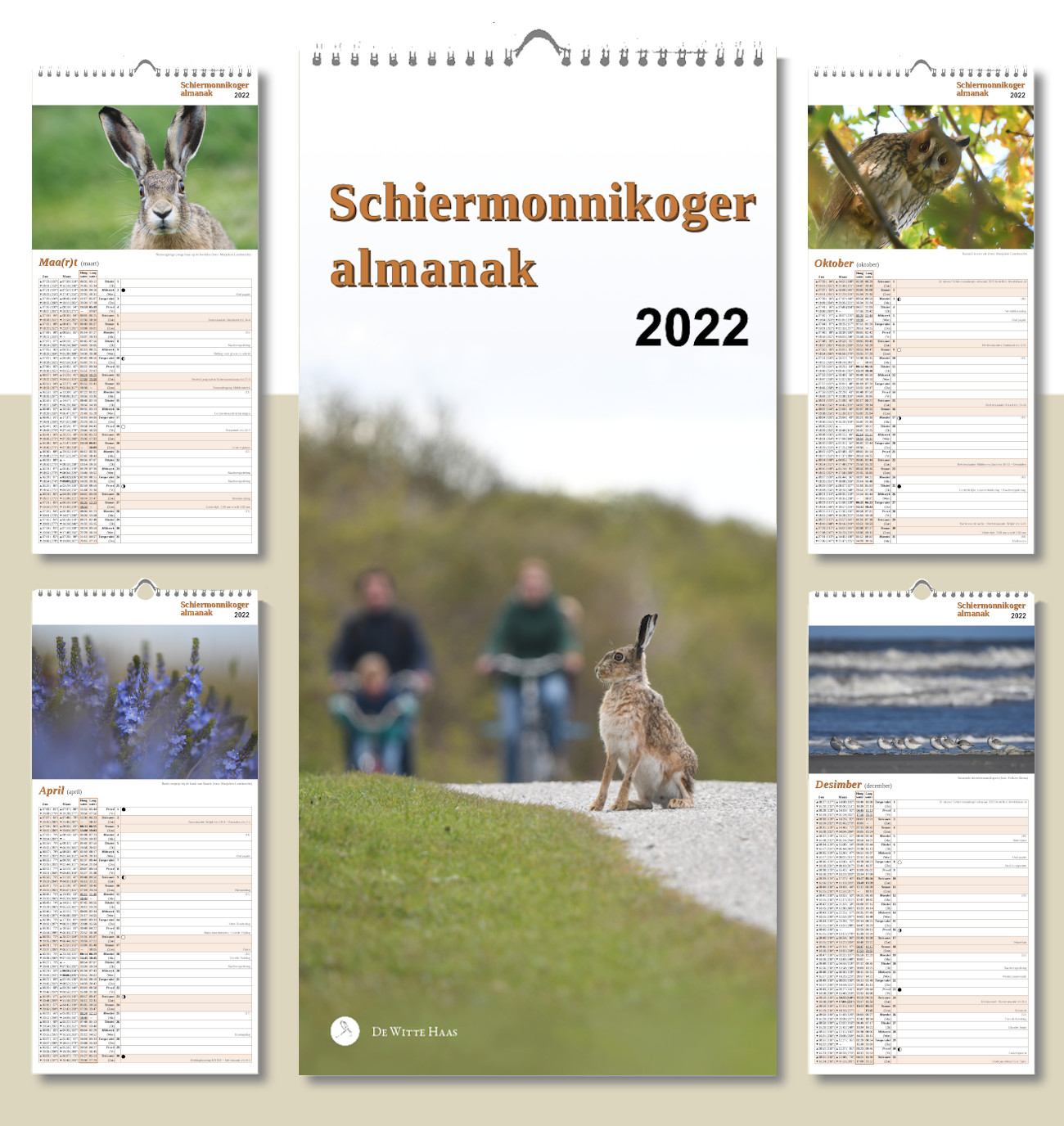 Afbeelding van voorpagina Schiermonnikoger almanak 2022 met vier andere pagina's