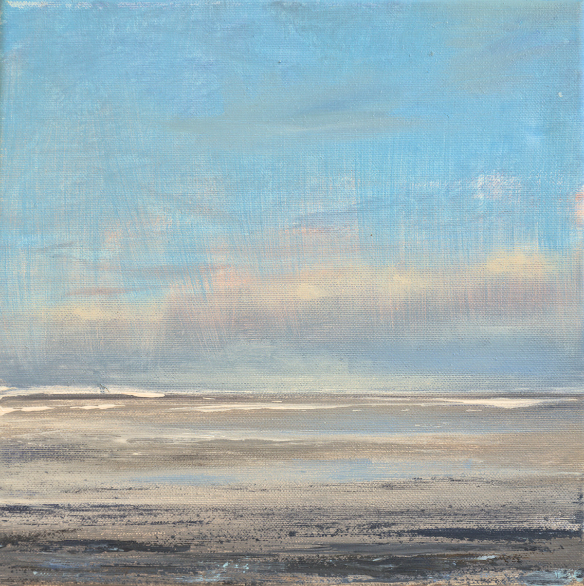 schilderij wolken en zee