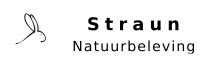 Lijnentekening van een haas op een witte achtergrond. Bijschrift: Straun Natuurbeleving